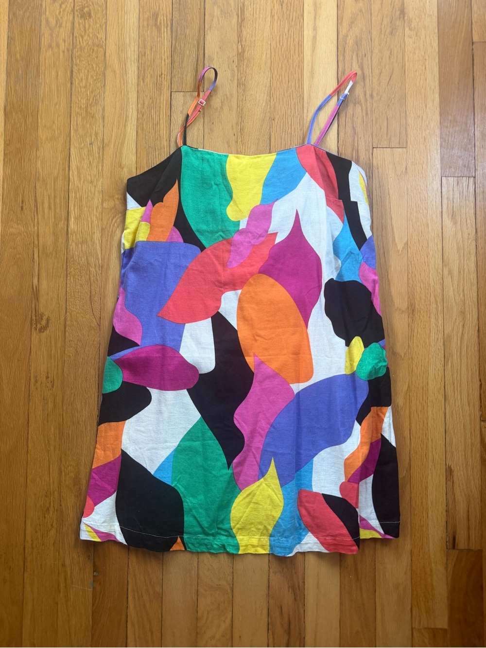 A new day colorful abstract print dress